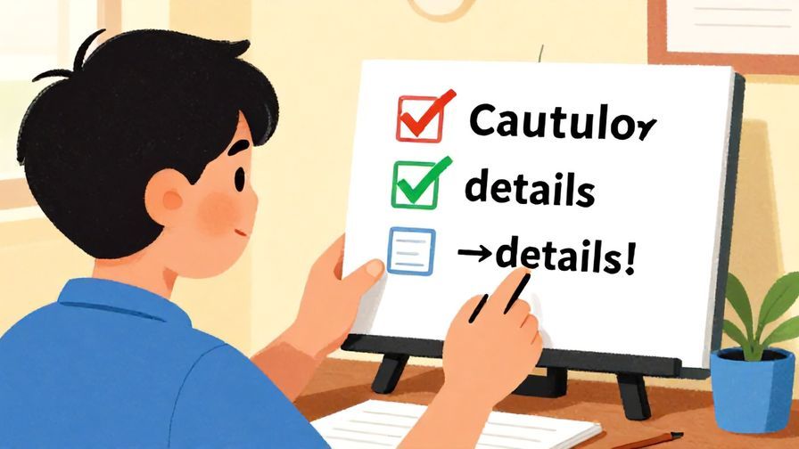 Illustration%20of%20someone cautiously double-checking details and adding a reminder in a polite setting, vibrant colors, illustrated style