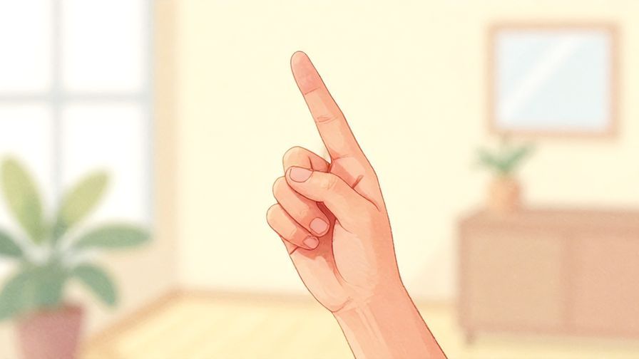 Illustration%20of%20someone nervously crossing fingers, bright room, soft pastel colors, illustrated texture