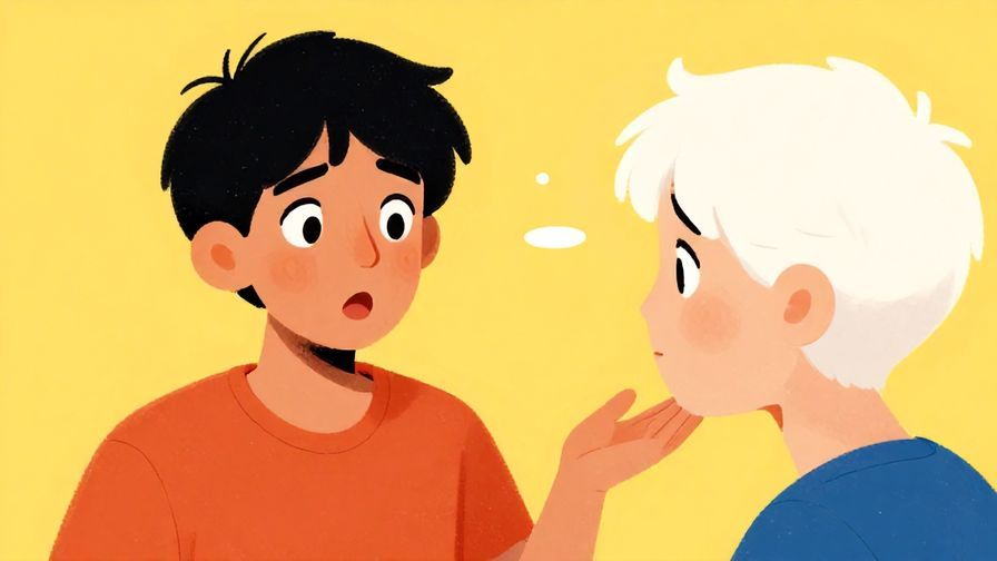 Illustration%20of%20someone showing surprise or contrast during a conversation, with vibrant colors and expressive faces, illustrated style
