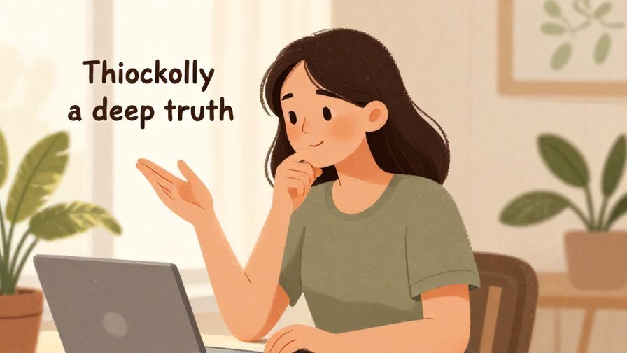 Illustration%20of%20someone thoughtfully explaining a deep truth, soft natural light, indoor setting with plants, illustrated style