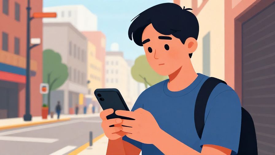 Illustration%20of%20someone%20checking%20their%20smartphone%20with%20an%20expectant%20look%2C%20outside%20urban%20street%20scene%2C%20vibrant%20colors%2C%20illustrated%20style