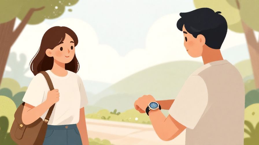 Illustration%20of%20someone%20checking%20their%20watch%20and%20politely%20inviting%20a%20friend%20to%20join%20them%20for%20an%20outing%2C%20illustrated%20style