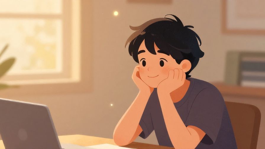 Illustration%20of%20someone%20reflecting%20happily%20after%20a%20meeting%20with%20soft%20glowing%20lights%20and%20warm%20colored%20background%20showing%20nostalgia%2C%20illustrated%20style