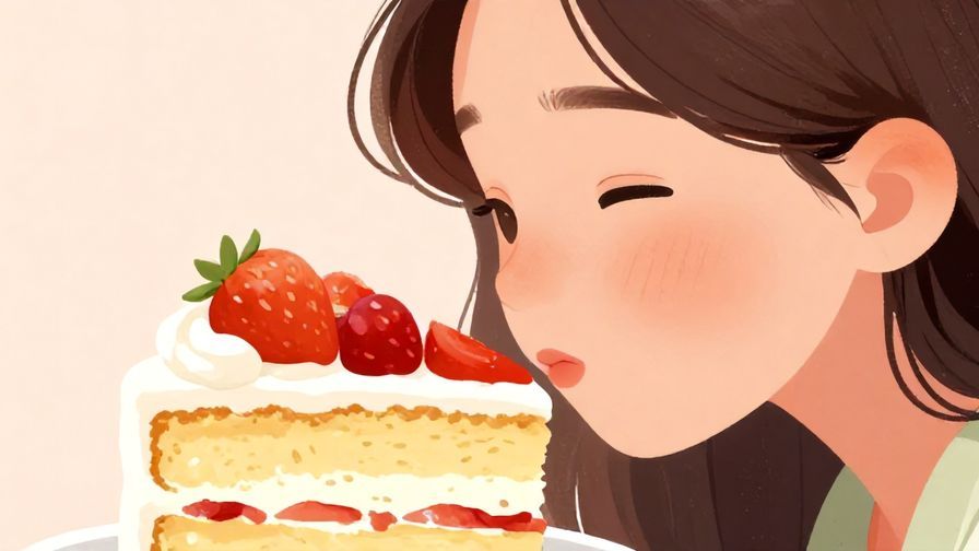 Illustration%20of%20someone%20smelling%20a%20cake%20or%20dessert%20with%20a%20pleased%20expression%2C%20soft%20pastel%20background%2C%20vibrant%20colors%2C%20illustrated%20style