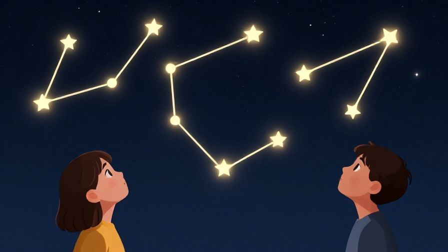 Illustration%20of%20stars connected by glowing lines forming constellations, with two people looking up in awe and wonder