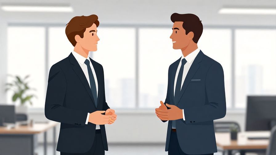 Illustration%20of%20two business people in formal attire communicating respectfully in a modern office, illustrated style