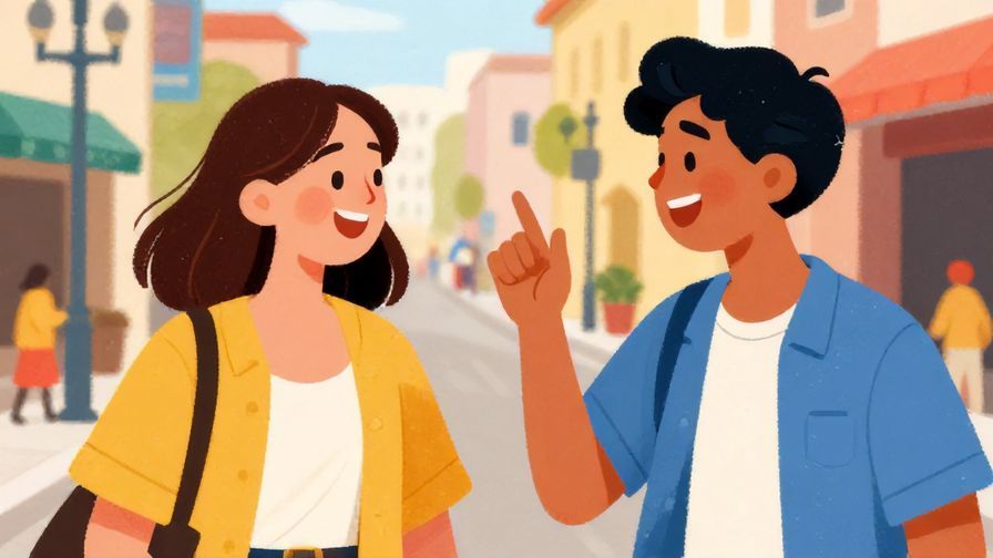 Illustration%20of%20two close friends laughing and playfully teasing each other in a casual street scene, vibrant colors, illustrated style
