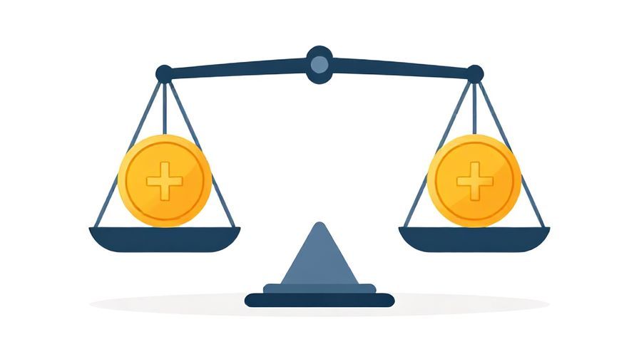 Illustration%20of%20two coins balancing on a scale, symbolizing offset or cancellation, clean modern style
