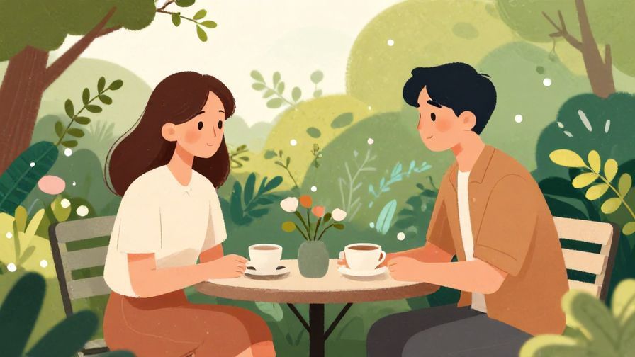 Illustration%20of%20two colleagues sharing a quiet moment in a garden, respectful and calm atmosphere