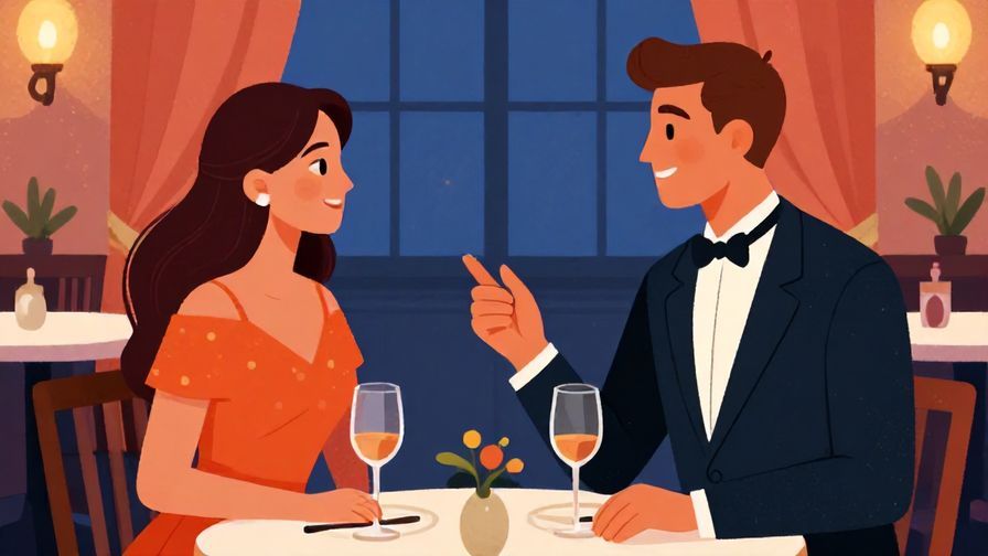 Illustration%20of%20two formally dressed people greeting each other with smiles in an elegant evening setting%2C%20vibrant%20colors%2C%20illustrated%20style