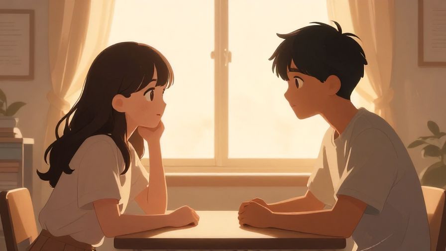 Illustration%20of%20two friends exchanging a meaningful glance in a quiet room, surrounded by soft glowing light