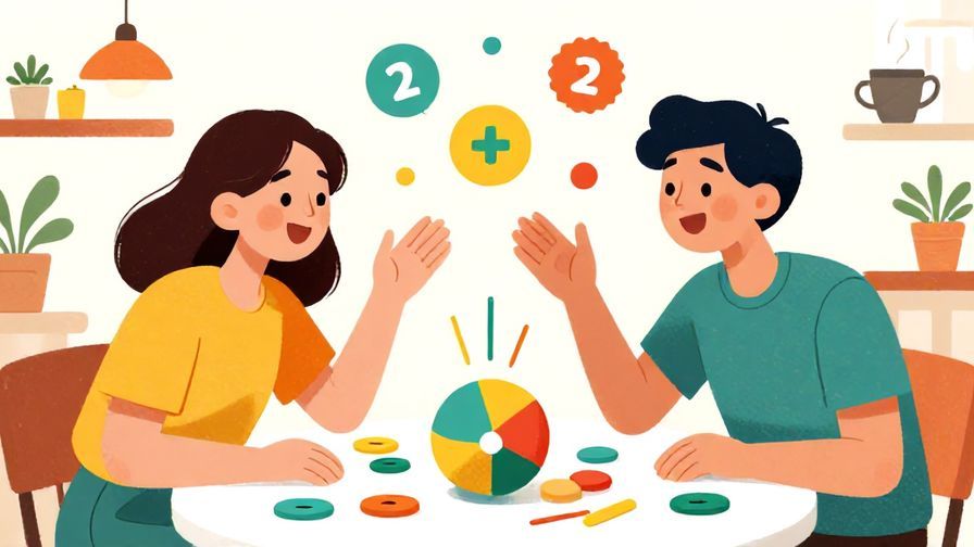 Illustration%20of%20two friends excitedly making plans with bright colors and fun activities like games and cafes in the background, illustrated style