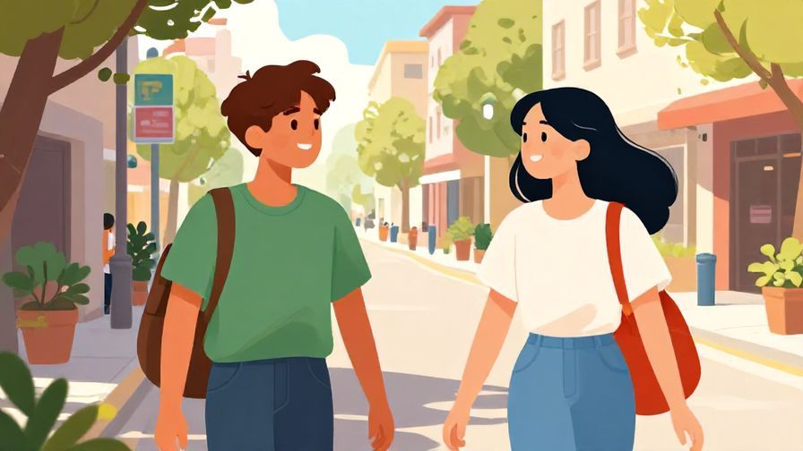 Illustration%20of%20two friends happily parting ways on a bright afternoon street%2C%20vibrant%20colors%2C%20illustrated%20style