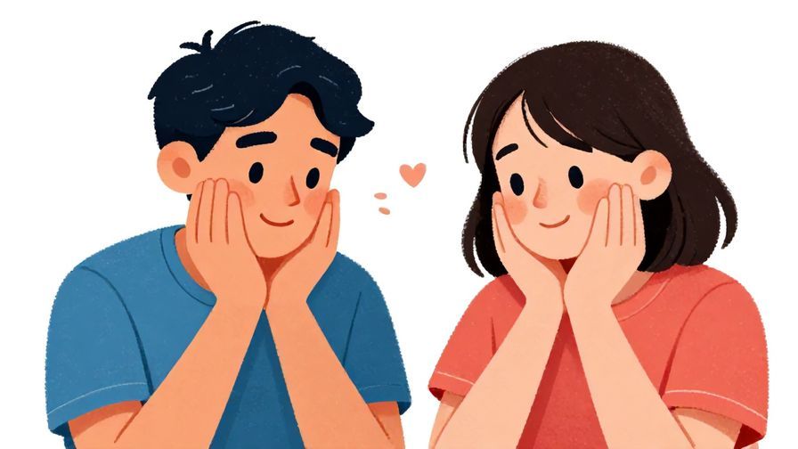 Illustration%20of%20two friends nodding knowingly with smiles, casual setting, vibrant colors, illustrated style