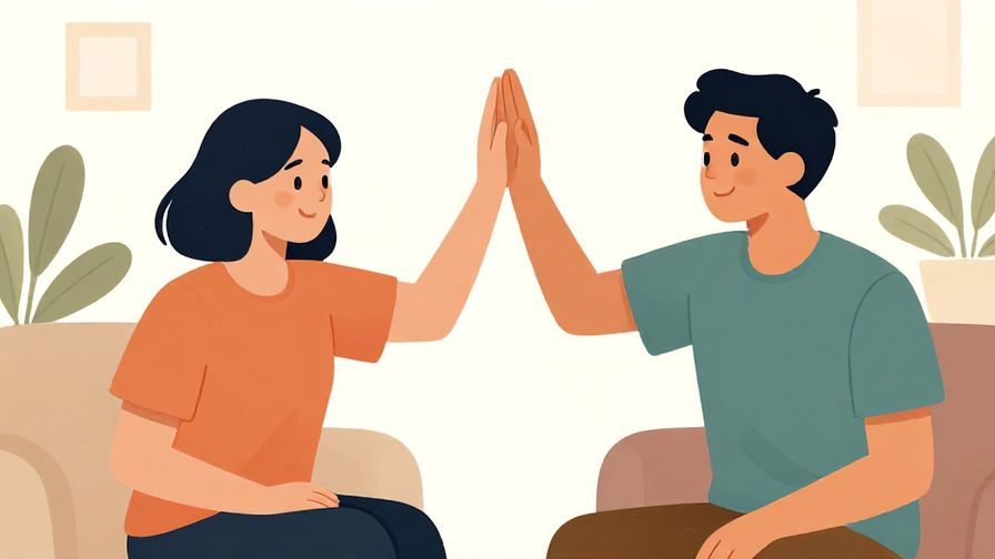 Illustration%20of%20two people high-fiving in a casual setting, relaxed atmosphere
