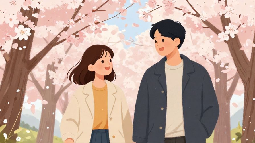 Illustration%20of%20two people smiling warmly%20and walking together%20under%20cherry%20blossoms%20in%20spring%2C%20illustrated%20style