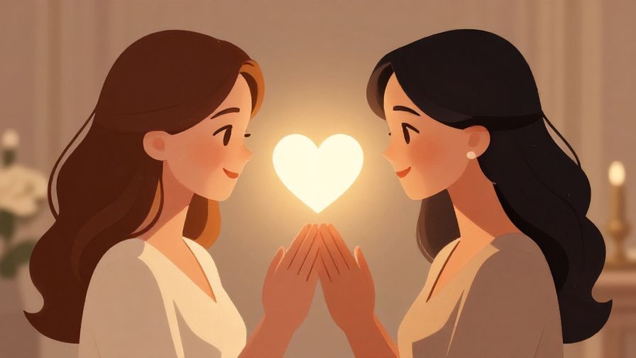 Illustration%20of%20two women smiling softly with a glowing heart symbol between them, in an elegant setting