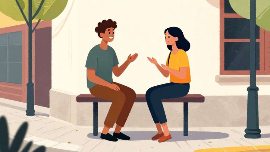 Illustration%20of%20two young people casually chatting on a street corner%2C%20bright%20colors%2C%20illustrated%20style