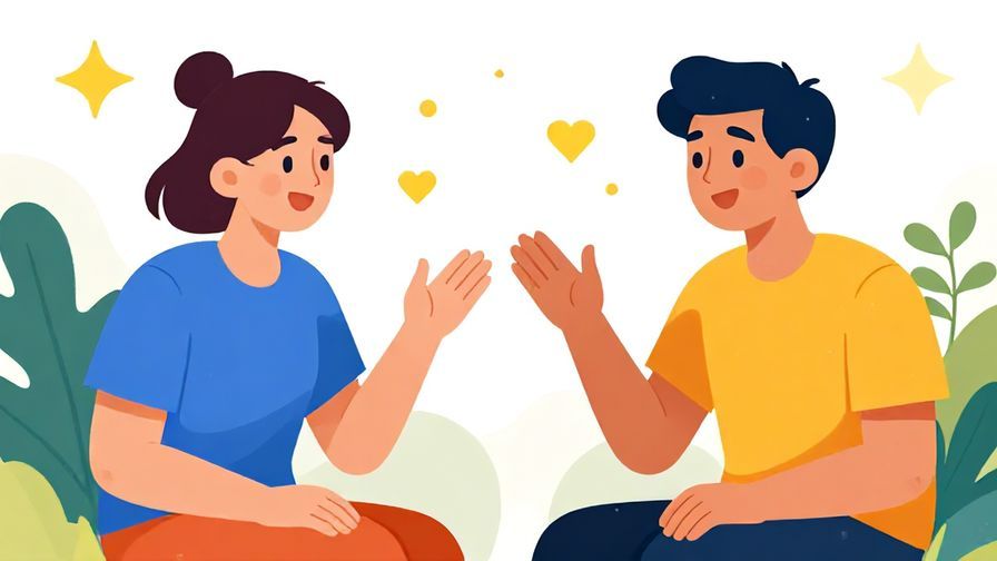 Illustration%20of%20two young people chatting informally%2C%20one%20using%20hand%20gestures%20emphasizing%20examples%2C%20vibrant%20colors%2C%20illustrated%20style