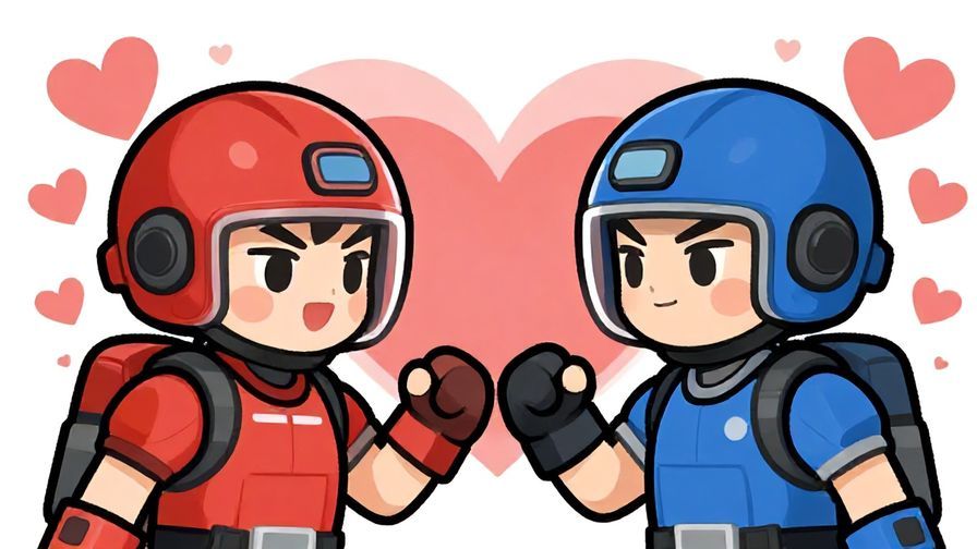 Illustration%20of%20two%20characters%20with%20hearts%20and%20combat%20helmets%2C%20standing%20ready%20to%20battle%20in%20a%20romantic%20setting%2C%20vibrant%20colors%2C%20illustrated%20style