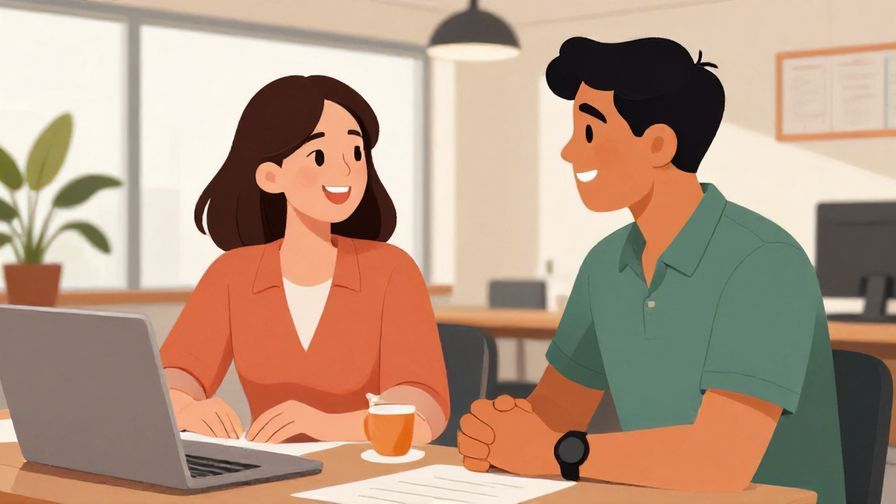 Illustration%20of%20two%20colleagues%20smiling%20and%20talking%20in%20an%20office%20breakroom%2C%20detailed%20background%2C%20vibrant%20colors%2C%20illustrated%20style