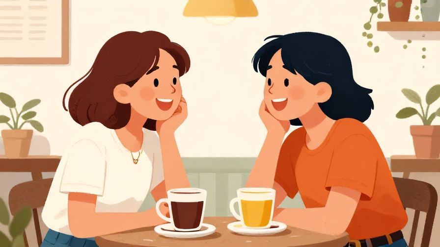 Illustration%20of%20two%20friends%20chatting%20and%20laughing%20in%20a%20cozy%20cafe%2C%20bright%20colors%2C%20warm%20lighting%2C%20illustrated%20style
