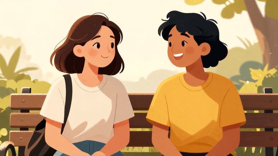 Illustration%20of%20two%20friends%20chatting%20cheerfully%20on%20a%20bench%2C%20warm%20sunlight%2C%20friendly%20smiles%2C%20illustrated%20style