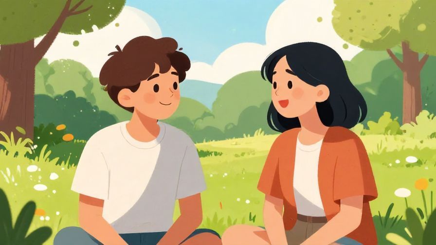 Illustration%20of%20two%20friends%20chatting%20in%20a%20park%20with%20friendly%20expressions%2C%20sunny%20day%2C%20bright%20colors%2C%20illustrated%20style