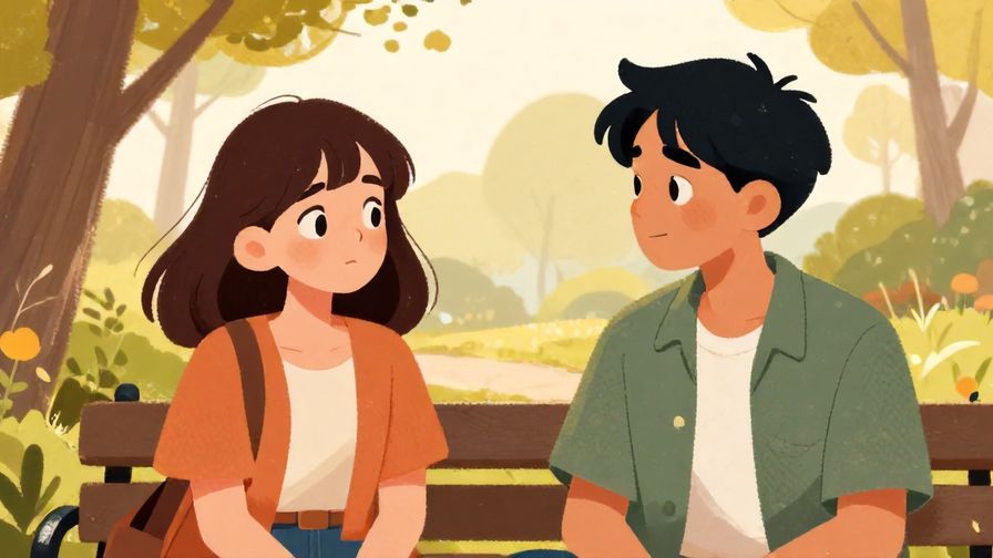 Illustration%20of%20two%20friends%20chatting%20in%20a%20park%20with%20one%20looking%20unsure%2C%20warm%20colors%2C%20expressive%20faces%2C%20illustrated%20style