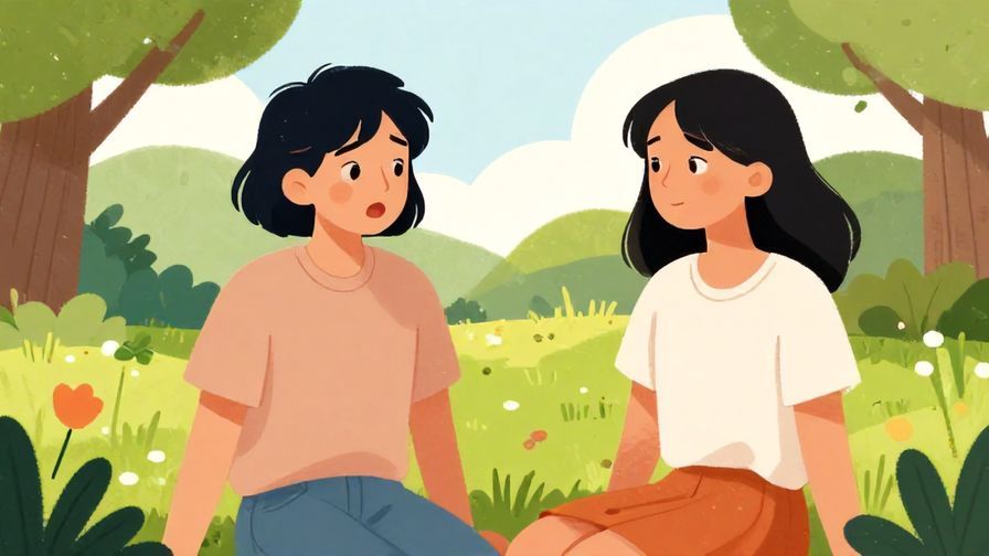 Illustration%20of%20two%20friends%20chatting%20in%20a%20park%20with%20one%20looking%20surprised%20and%20the%20other%20looking%20sheepish%2C%20vibrant%20colors%2C%20illustrated%20style