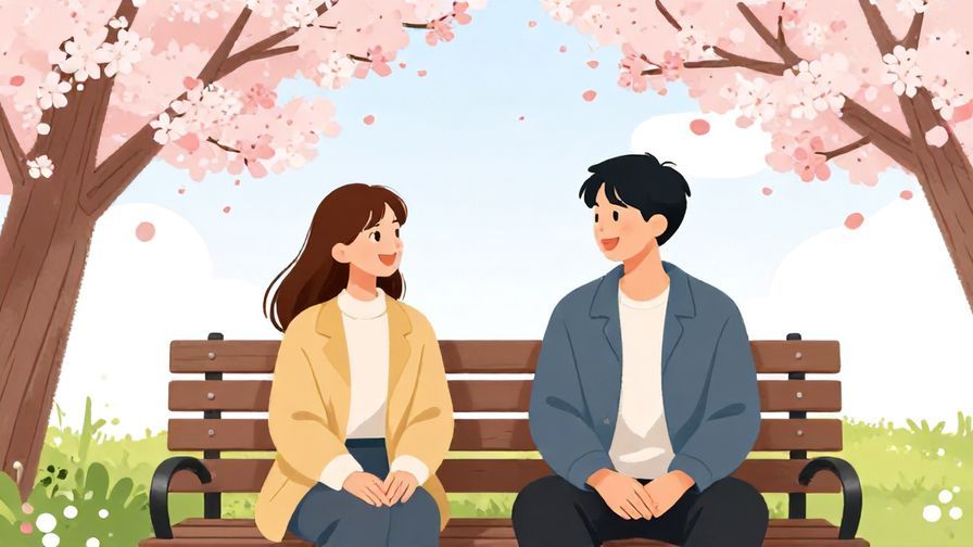Illustration%20of%20two%20friends%20chatting%20on%20a%20bench%20under%20cherry%20blossoms%2C%20smiling%20and%20relaxed%2C%20vibrant%20colors%2C%20illustrated%20style
