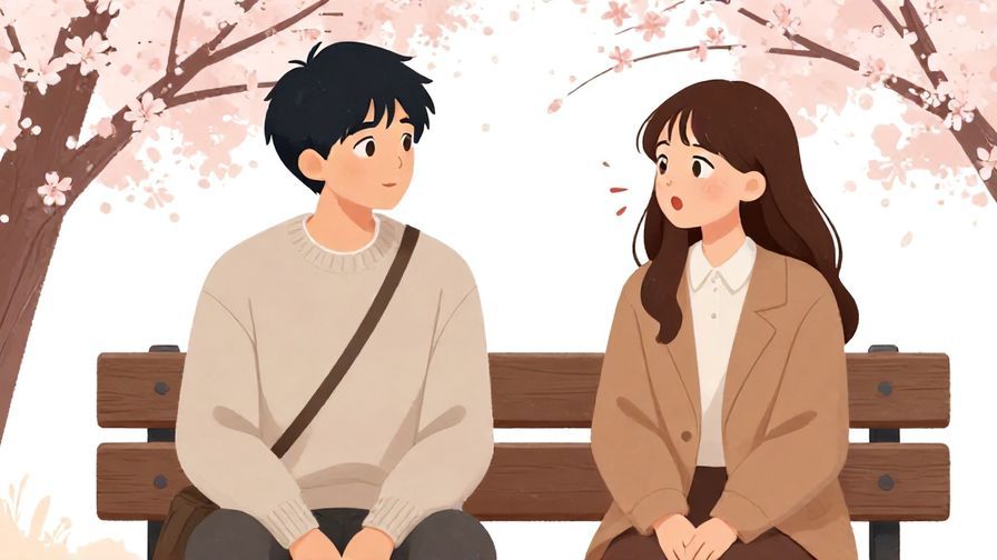 Illustration%20of%20two%20friends%20chatting%20on%20a%20bench%20under%20cherry%20blossoms%2C%20one%20looking%20grateful%20and%20slightly%20embarrassed%2C%20illustrated%20style