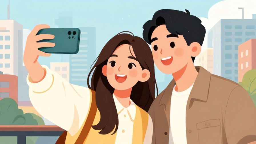 Illustration%20of%20two%20friends%20cheerfully%20posing%20for%20a%20selfie%20together%20in%20a%20city%20scape%2C%20illustrated%20style