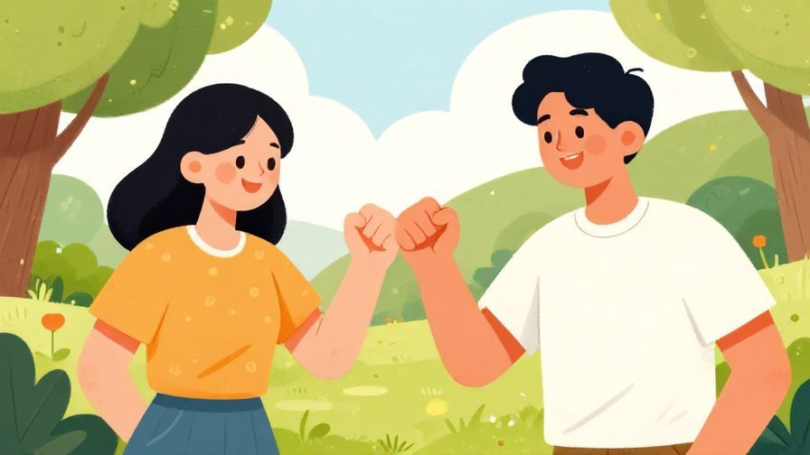 Illustration%20of%20two%20friends%20giving%20a%20fist%20bump%20with%20smiles%20in%20a%20park%20setting%2C%20vibrant%20colors%2C%20illustrated%20style