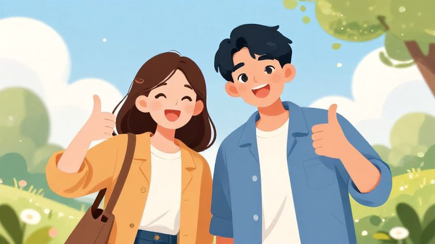 Illustration%20of%20two%20friends%20giving%20thumbs-up%20and%20smiling%20excitedly%20outside%20in%20a%20bright%20day%2C%20illustrated%20style