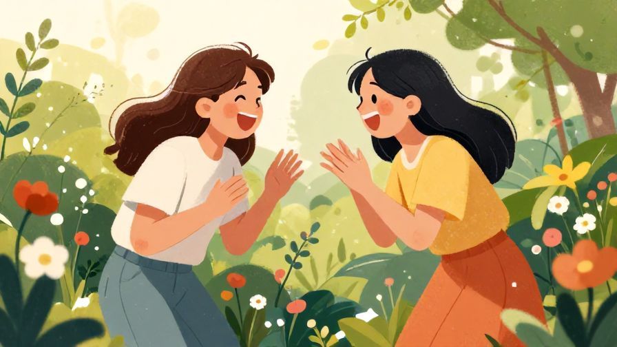 Illustration%20of%20two%20friends%20laughing%20after%20one%20scares%20the%20other%20in%20a%20garden%20with%20flowers%20and%20sunlight%2C%20illustrated%20style