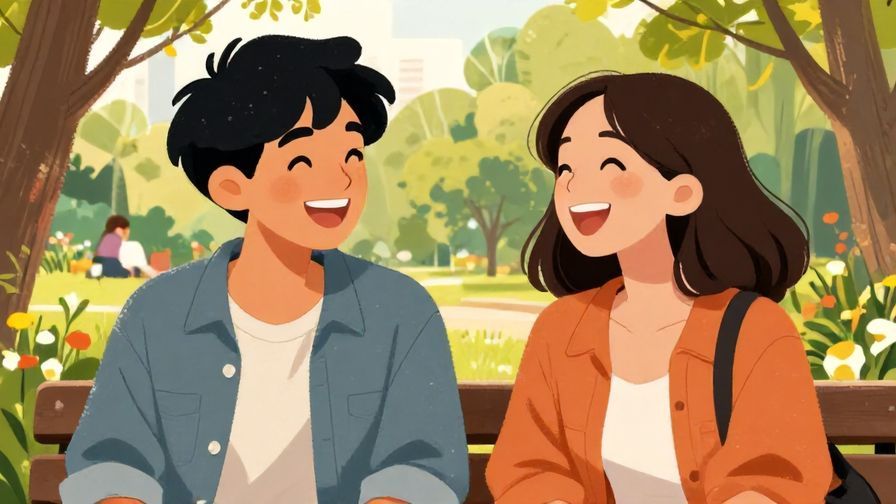 Illustration%20of%20two%20friends%20laughing%20and%20chatting%20in%20a%20park%20with%20friendly%20expressions%2C%20detailed%20background%2C%20vibrant%20colors%2C%20illustrated%20style