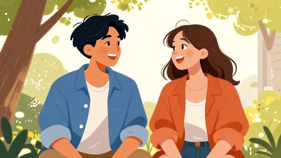 Illustration%20of%20two%20friends%20laughing%20and%20chatting%20outside%20with%20casual%20clothes%20and%20sunlight%20filtering%20through%20trees.%20Vibrant%20colors%2C%20illustrated%20style