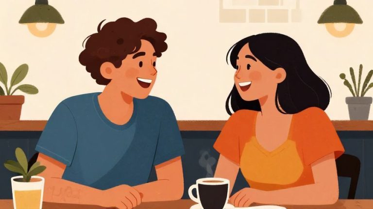 Illustration%20of%20two%20friends%20laughing%20and%20chatting%20casually%20in%20a%20cozy%20cafe%20setting%2C%20vibrant%20colors%2C%20illustrated%20style