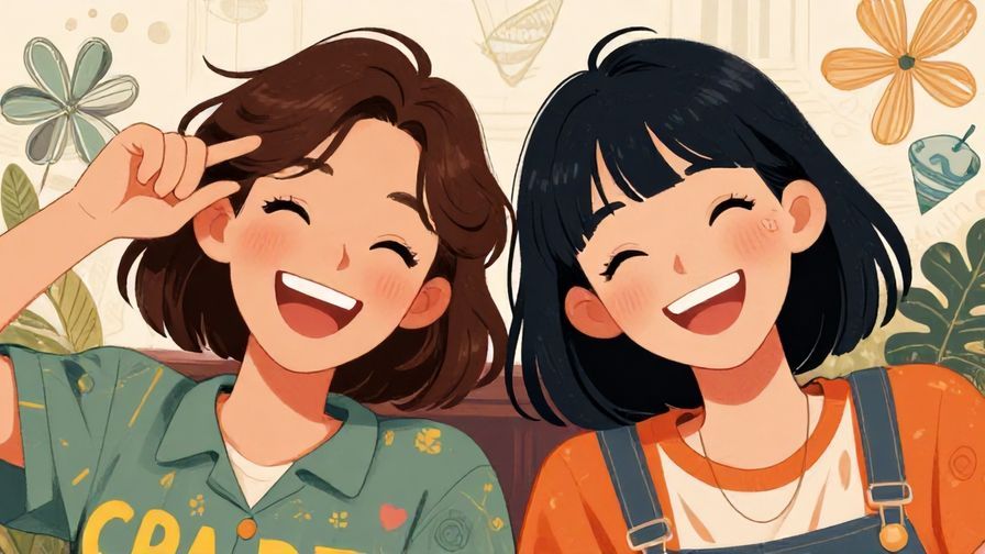 Illustration%20of%20two%20friends%20laughing%20and%20shaking%20their%20heads%20playfully%2C%20detailed%20background%2C%20vibrant%20colors%2C%20illustrated%20style