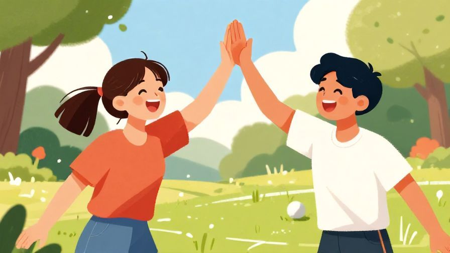 Illustration%20of%20two%20friends%20laughing%20and%20high-fiving%20after%20a%20successful%20game%20or%20event%2C%20sunny%20park%20background%2C%20vibrant%20colors%2C%20illustrated%20style