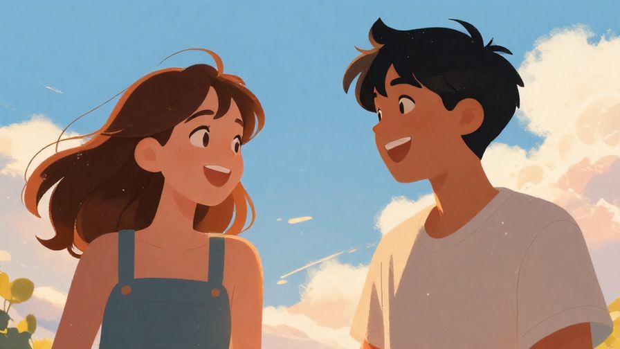 Illustration%20of%20two%20friends%20laughing%20and%20talking%20outside%20under%20a%20blue%20sky%2C%20warm%20sunlight%20and%20soft%20clouds%2C%20illustrated%20style