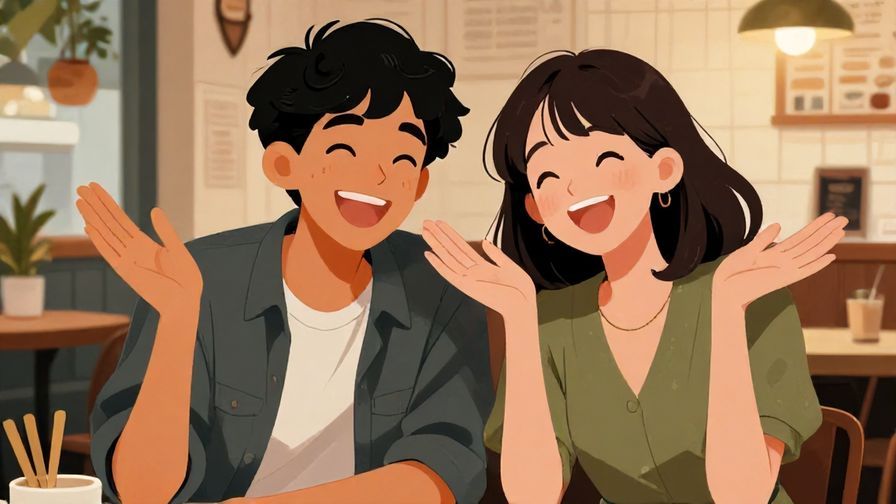 Illustration%20of%20two%20friends%20laughing%20and%20shrugging%20together%20in%20a%20cozy%20cafe%2C%20friendly%20expressions%2C%20detailed%20background%2C%20vibrant%20colors%2C%20illustrated%20style