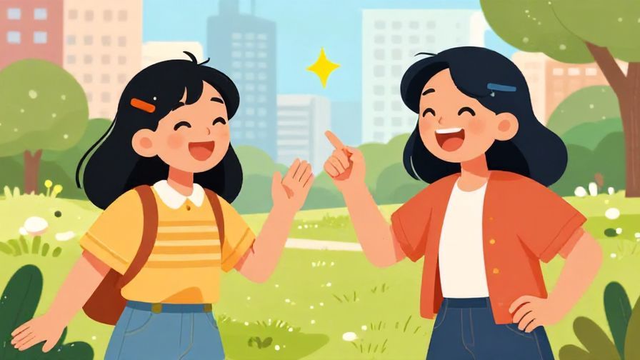 Illustration%20of%20two%20friends%20laughing%20while%20one%20pretends%20to%20cast%20a%20spell%20with%20playful%20expressions%2C%20bright%20colors%20and%20a%20city%20park%20background