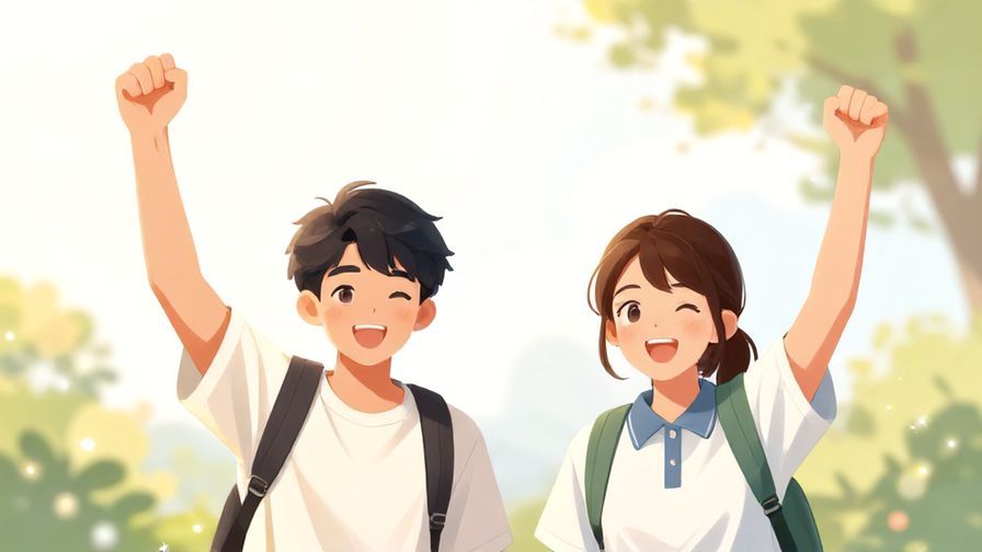 Illustration%20of%20two%20friends%20pumping%20their%20fists%20in%20the%20air%20together%20with%20bright%20sunlight%20background