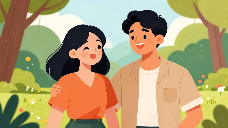 Illustration%20of%20two%20friends%20reuniting%20with%20one%20asking%20cheerfully%20and%20the%20other%20smiling%20happily%2C%20park%20background%2C%20vibrant%20colors%2C%20illustrated%20style