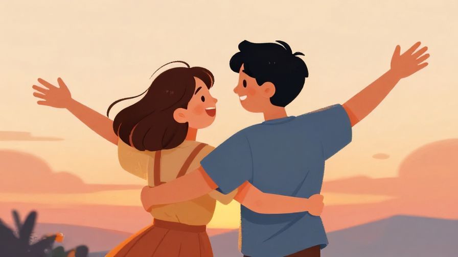 Illustration%20of%20two%20friends%20reuniting%2C%20arms%20open%20for%20a%20hug%2C%20joyful%20expressions%2C%20a%20sunset%20background%2C%20soft%20warm%20colors%2C%20illustrated%20style