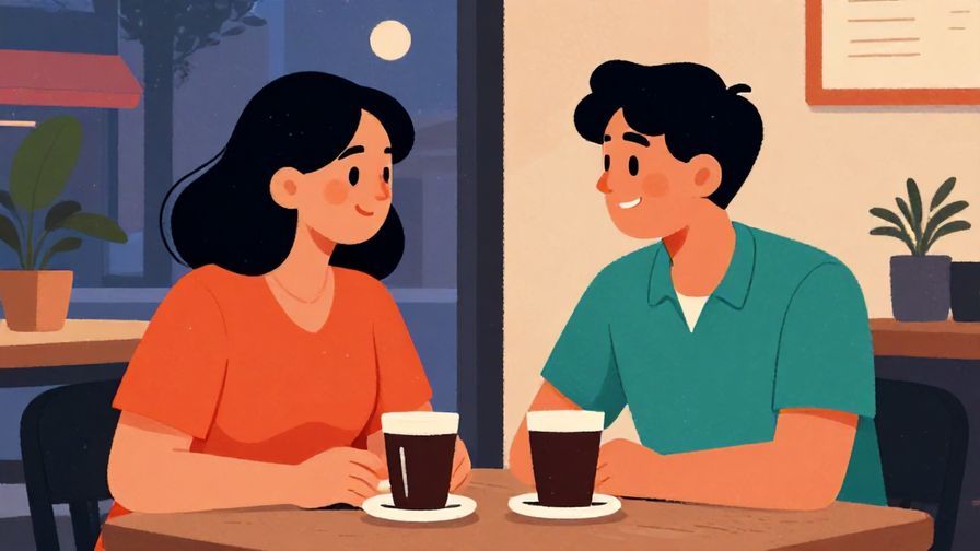 Illustration%20of%20two%20friends%20sitting%20at%20a%20cafe%20in%20the%20evening%2C%20smiling%20and%20chatting%2C%20vibrant%20colors%2C%20illustrated%20style