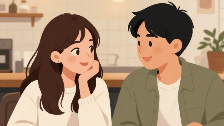 Illustration%20of%20two%20friends%20smiling%20and%20nodding%20to%20each%20other%20in%20a%20cafe%20setting%2C%20warm%20and%20friendly%20atmosphere%2C%20illustrated%20style