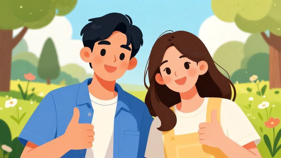 Illustration%20of%20two%20friends%20smiling%20and%20one%20giving%20a%20thumbs-up%2C%20sunny%20park%20background%2C%20vibrant%20colors%2C%20illustrated%20style